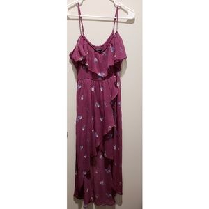 A&F Floral wine dress